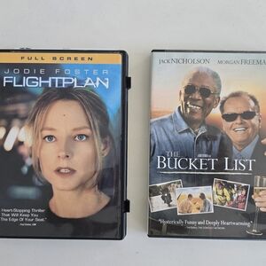 Flightplan and The Bucket List DVD Set. Family Movie Night PG-13.